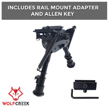 Load image into Gallery viewer, Wolf Creek Quick Draw 6&quot;- 9&quot; Swivel Bipod
