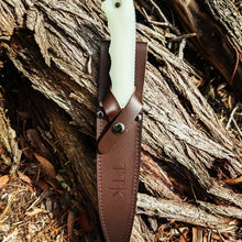 Load image into Gallery viewer, TTK Pig Sticker With Glow Handle And Leather Sheath! NOTE ON BACK ORDER DUE EARLY SEP
